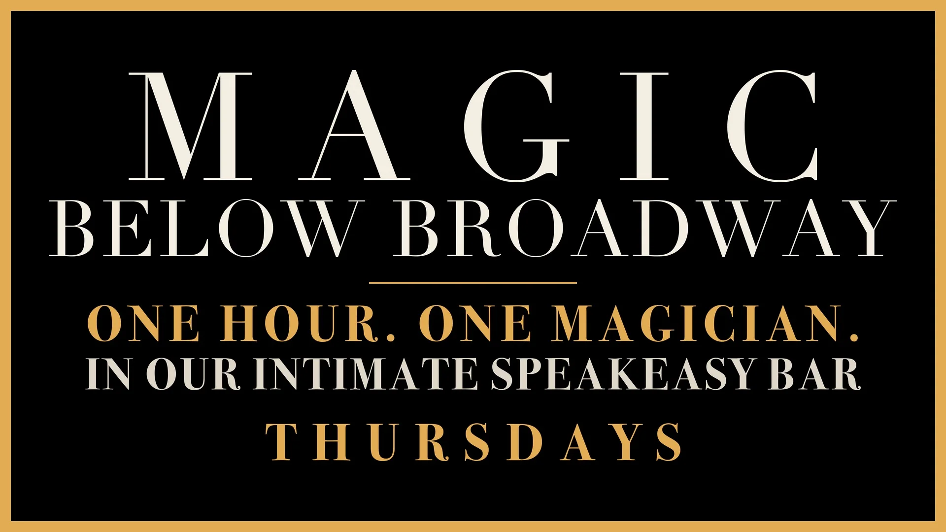 Magic Below Broadway